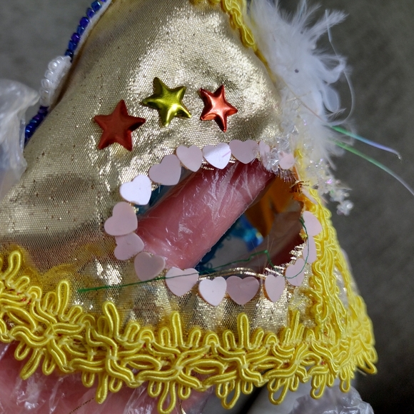 Handmade fabric masquerade mask, stylish, brand new - Picture 8 of 9